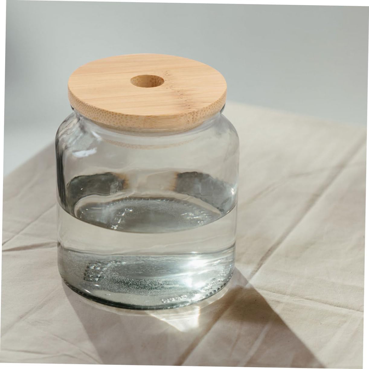 Cabilock 8pcs Reusable Wooden Mason Jar Lids