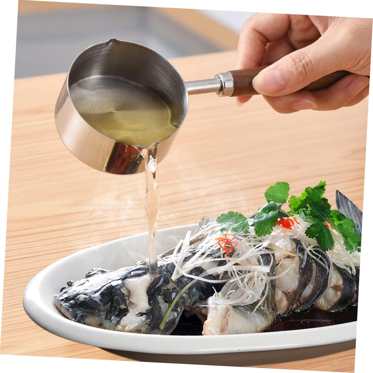 Sturdy Stainless Steel Saucepan with Handle for Kitchen Use