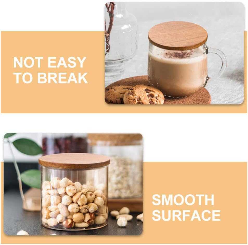 4-Piece Bamboo Mug Lids