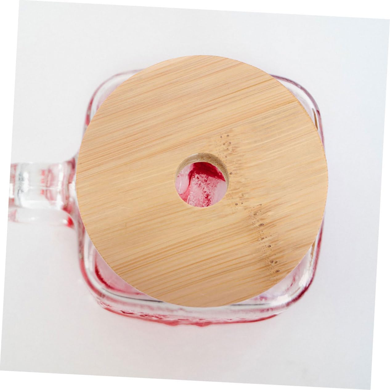 STOBAZA 6pcs Wooden Lids for Mason Jars