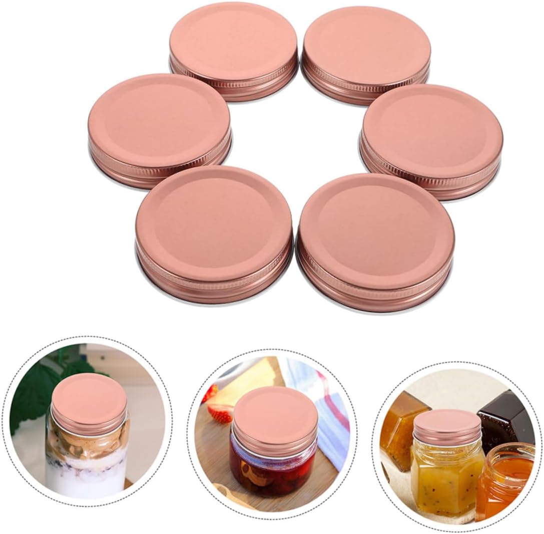 STOBAZA 24-Piece Wide Mouth Mason Jar Lids Reusable Preserving Covers