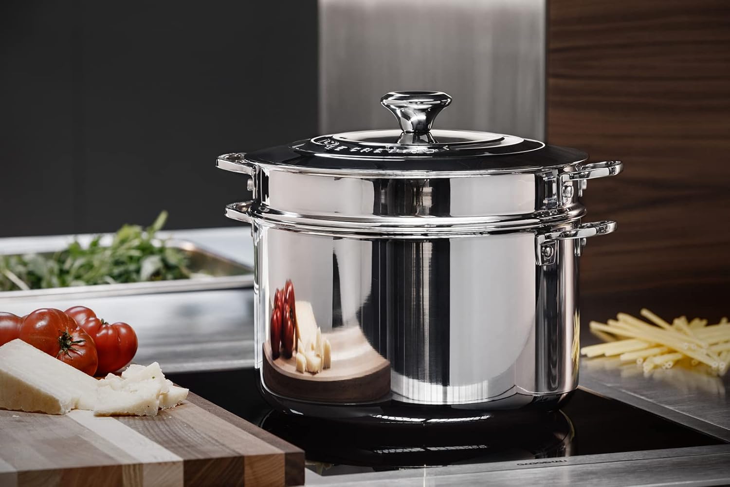 Le Creuset Tri-Ply Stainless Steel 9 Quart Stockpot Energy-Optimized