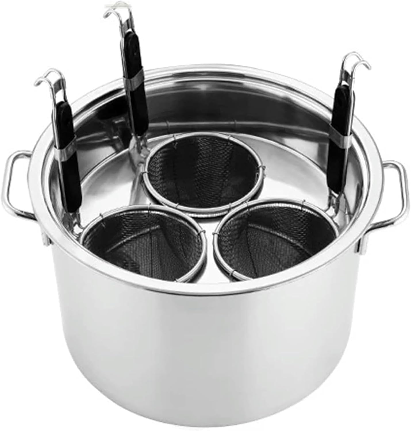 Stainless Steel Stockpot with Built-In Colander