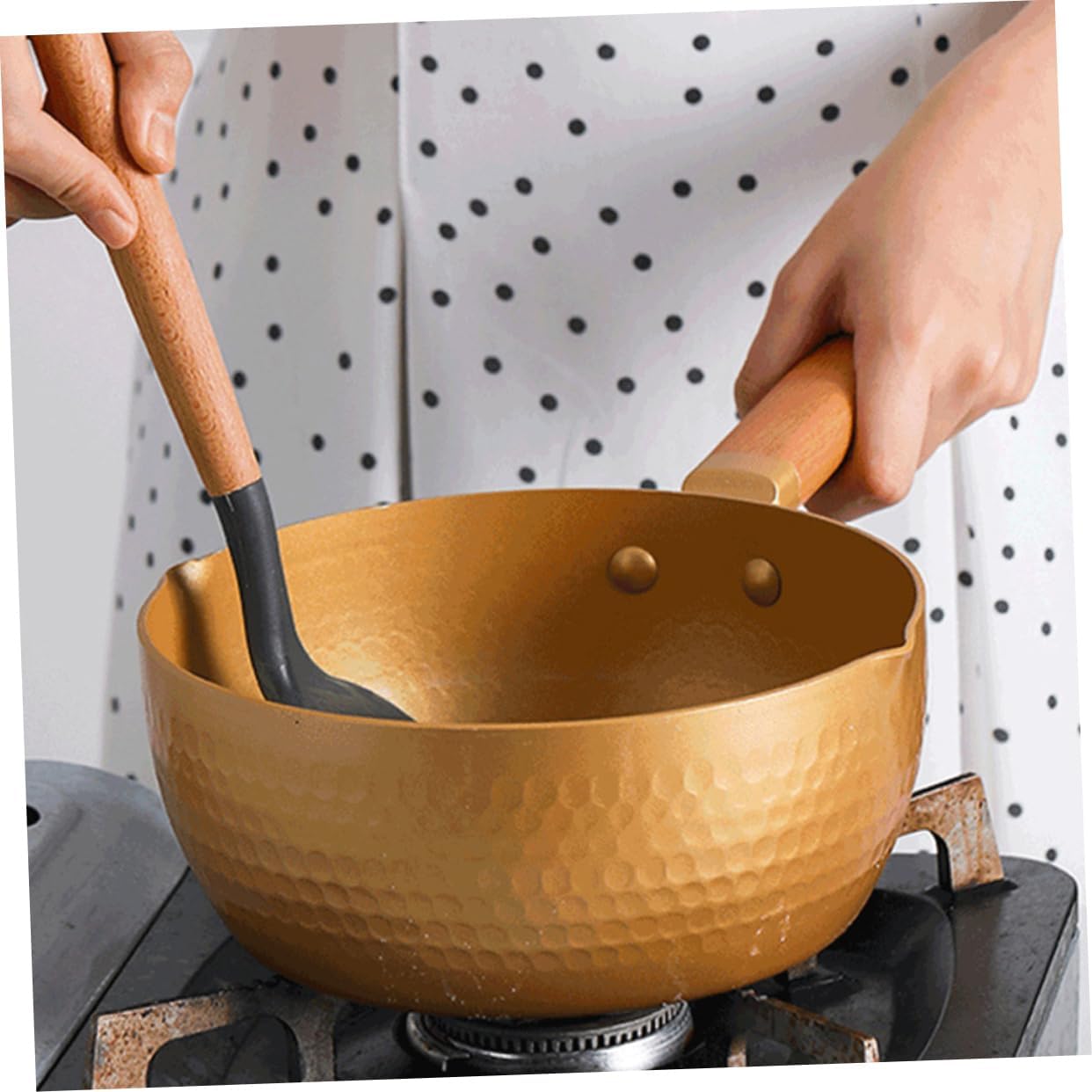 Ergonomic Non-Stick 18cm Milk Pan for Cooking