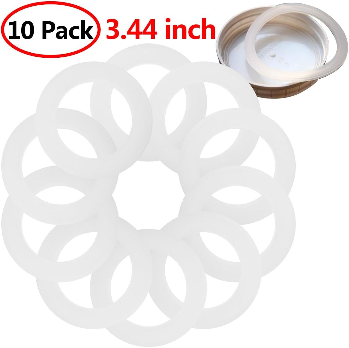 Aislor Silicone Gasket Set for Mason Jars Airtight Leak-Proof