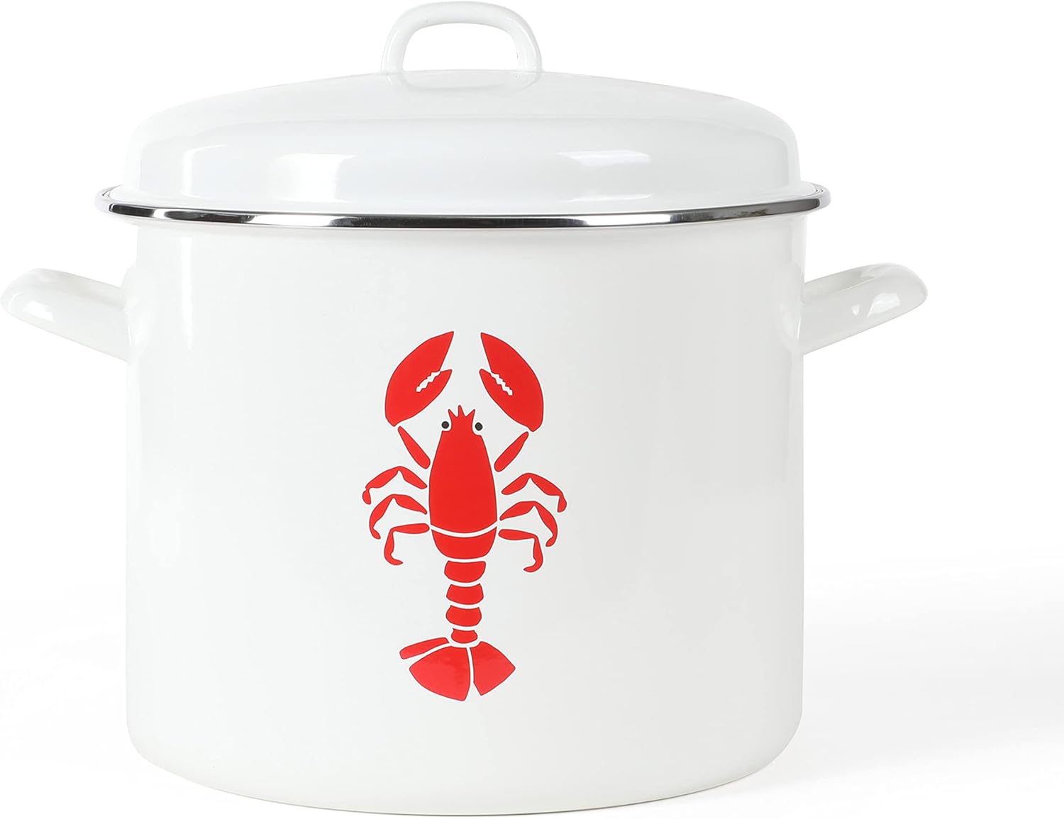 Martha Stewart 16-Quart Enamel On Steel lobster stock pot - Durable Stain-Resistant