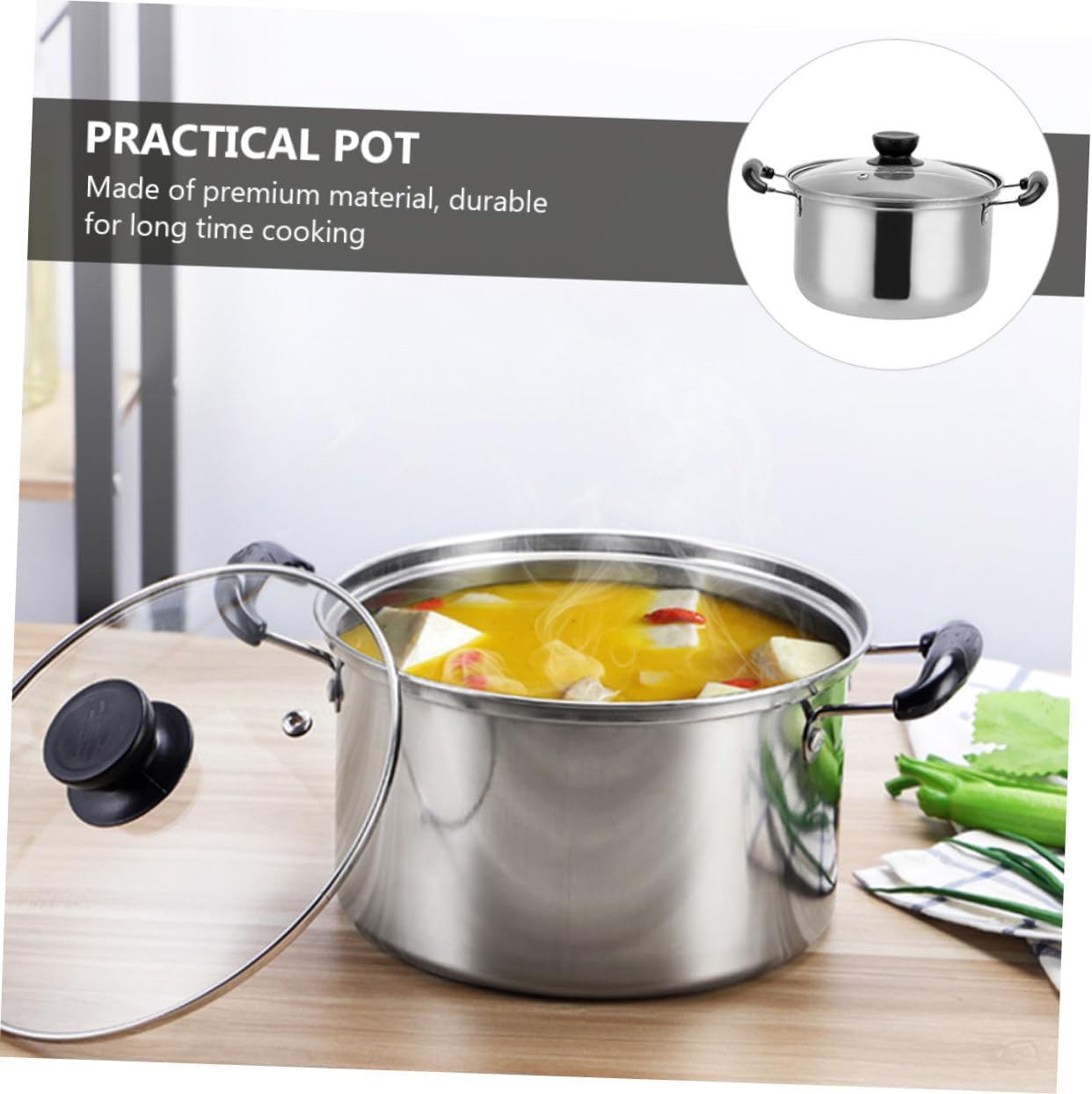 BESTOYARD Stainless Steel Stockpot 16C