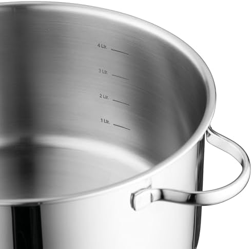 Berghoff 1810 Stainless Steel Stockpot with Glass Lid Professional Cooking Kit