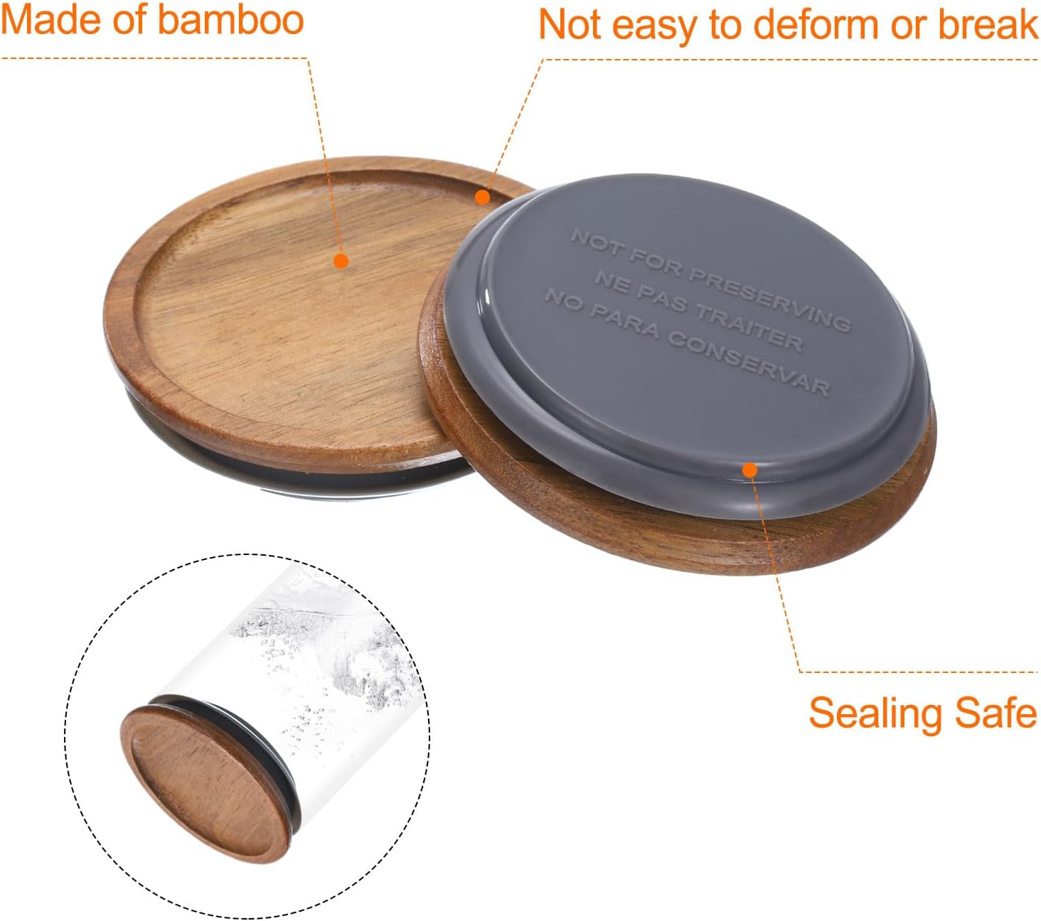 Heavy-Duty Wide Mouth Mason Jar Lids