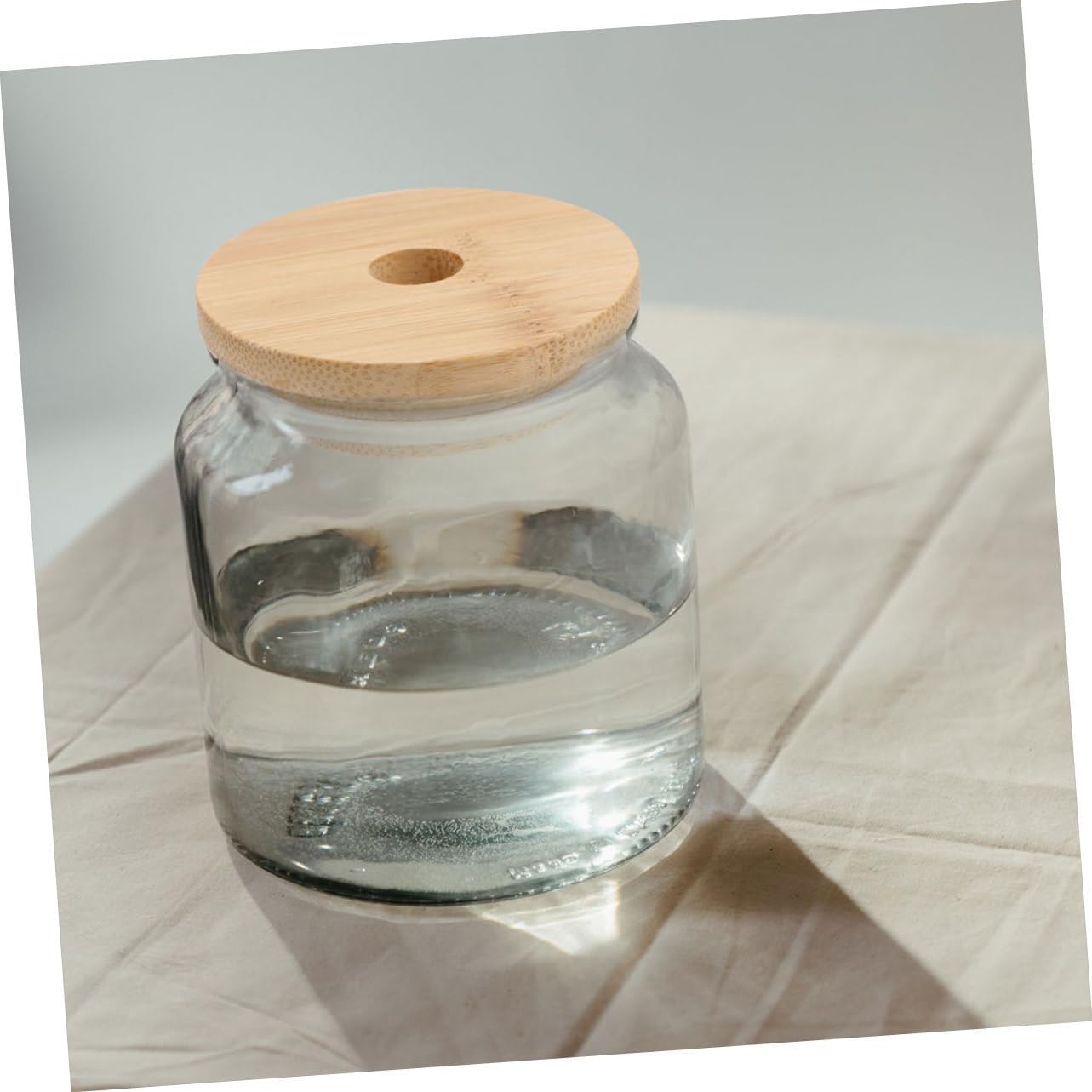 Luxshiny 4pcs Mason Jar Lids with Straw Hole