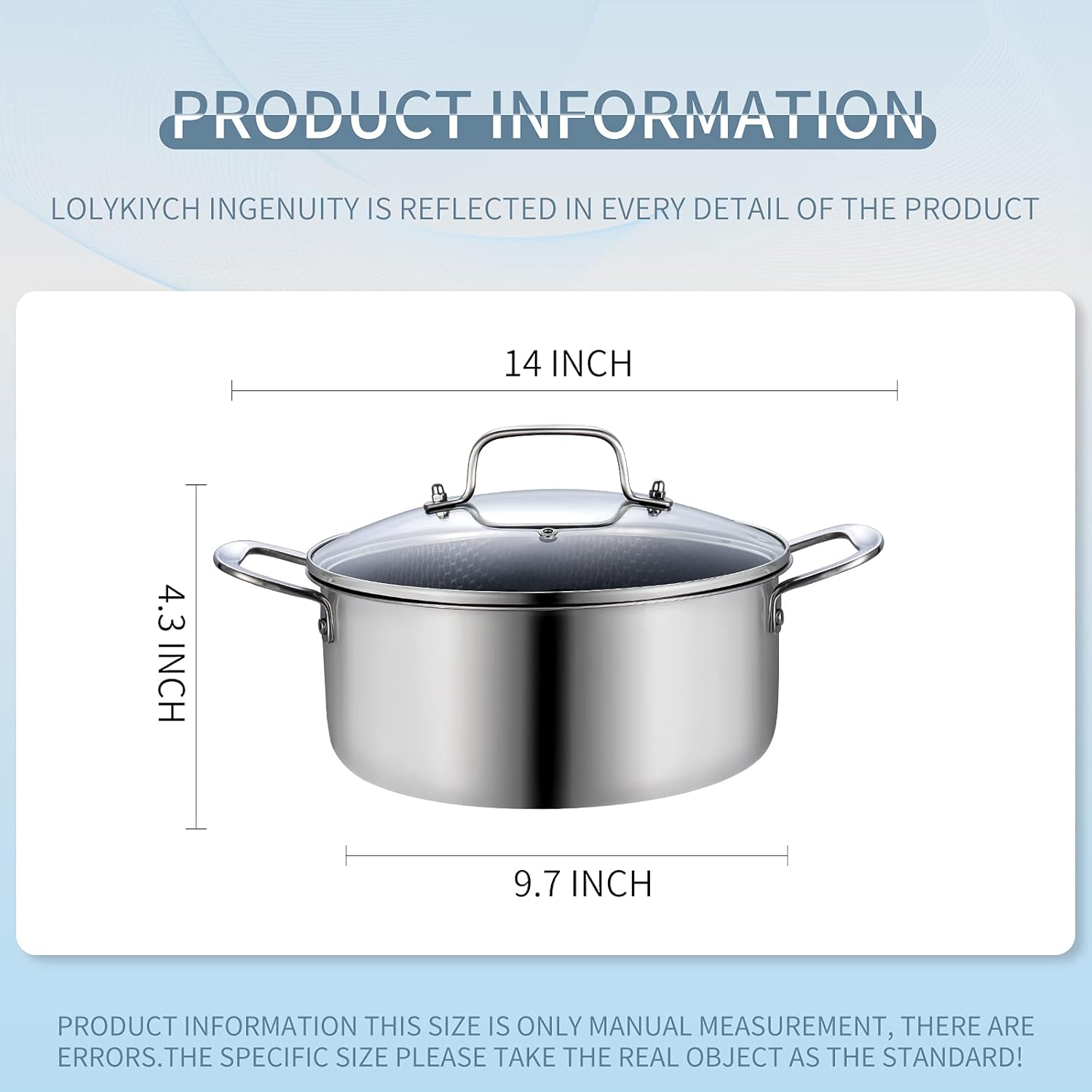 Tri-Ply Hybrid Stockpot Non-Stick Oven and Dishwasher Safe