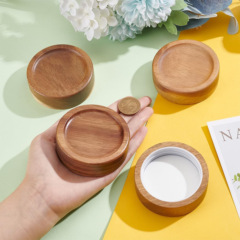 BENECREAT 4PCS Wooden Mason Jar Lids 25 Inch