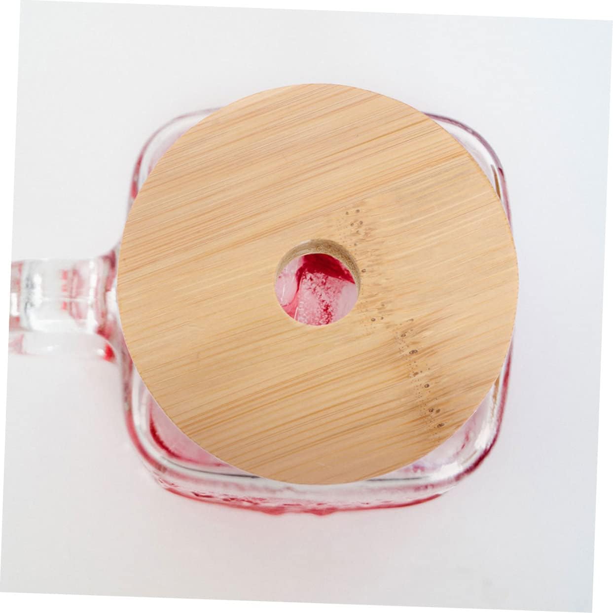 4-Piece Mason Jar Lids Wooden Sealing Covers