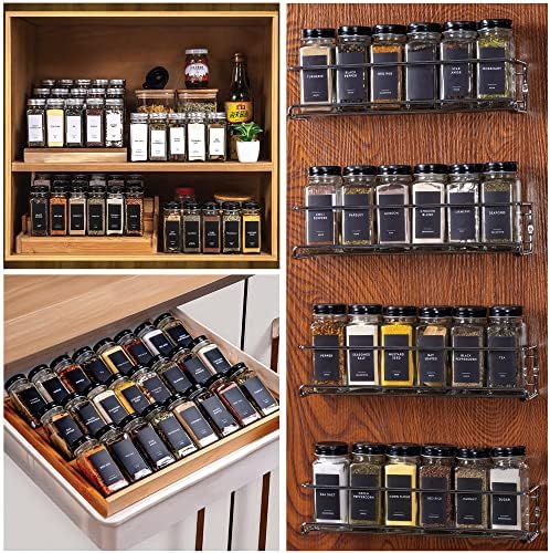 Laramaid 4oz Glass Jars with Black Vinyl Labels and Airtight Metal Caps