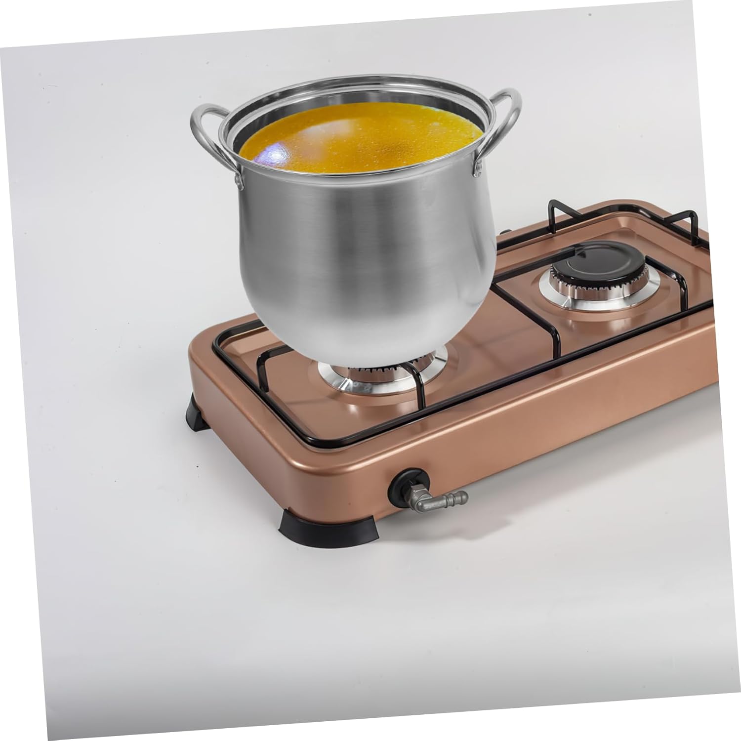 FUNOMOCYA Anti-Overflow Stainless Steel Pot with Lid Safe Durable Kitchen Tool