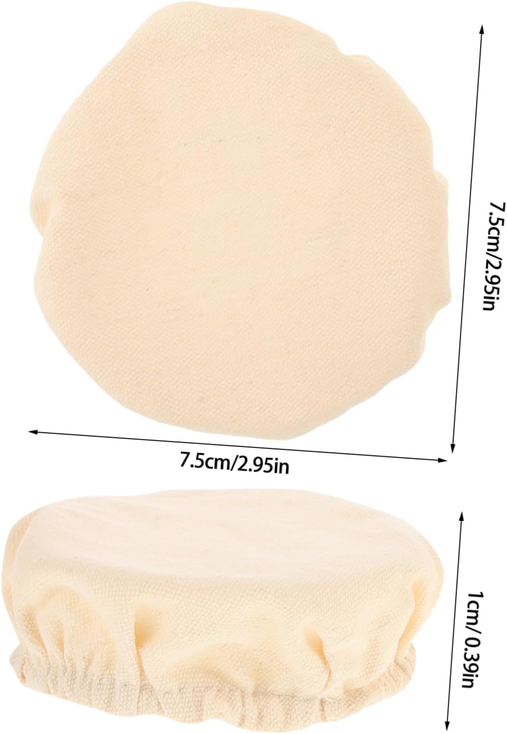 Zerodeko 4pcs Wide Mouth Jar Cloth Covers