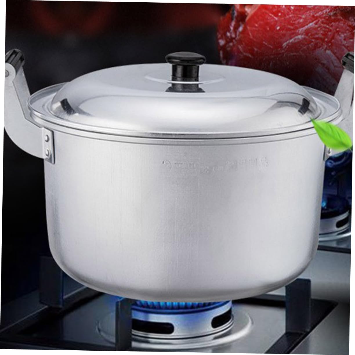 STOBAZA Aluminum Soup Pot - Multifunctional Cooking Pot for Kitchen Use - Safe Sturdy