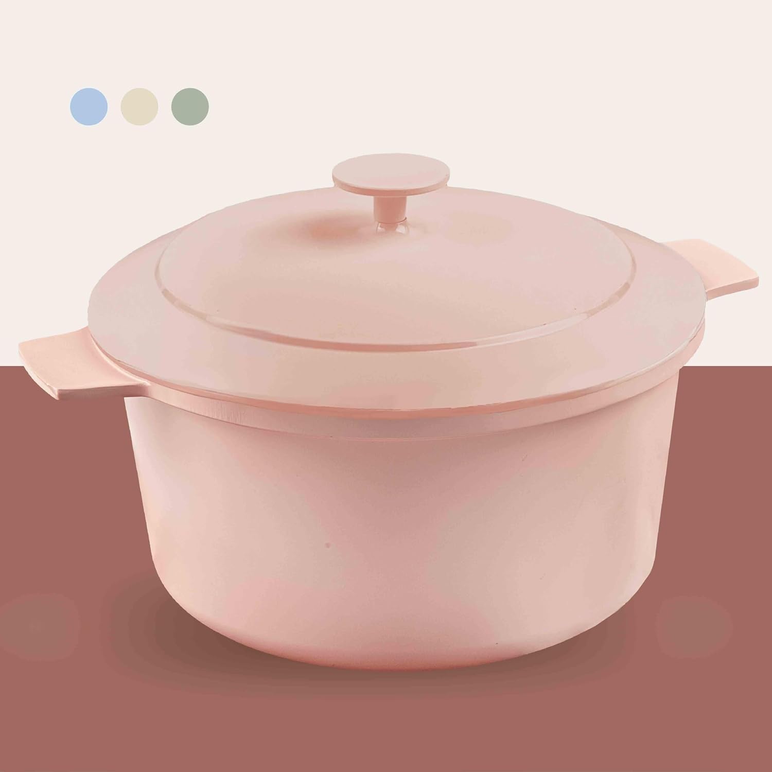 5 Qt Lightweight Nonstick Ceramic Dutch Oven Pot with Lid