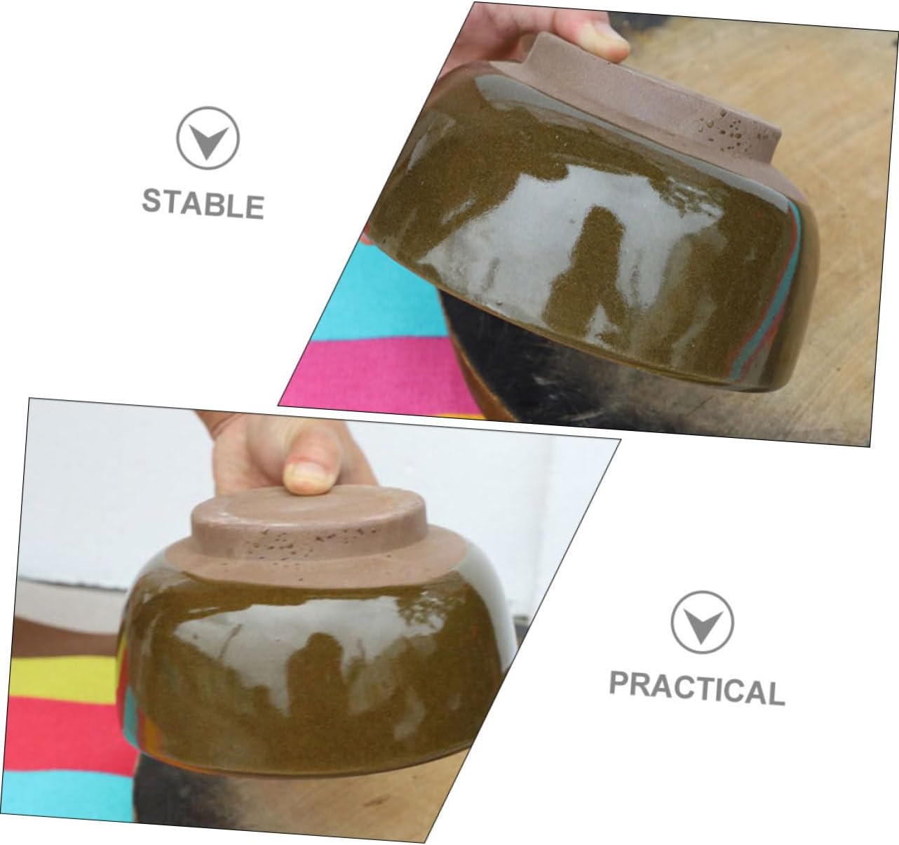 Reusable Ceramic Jar Lid for Pickles Fermenting