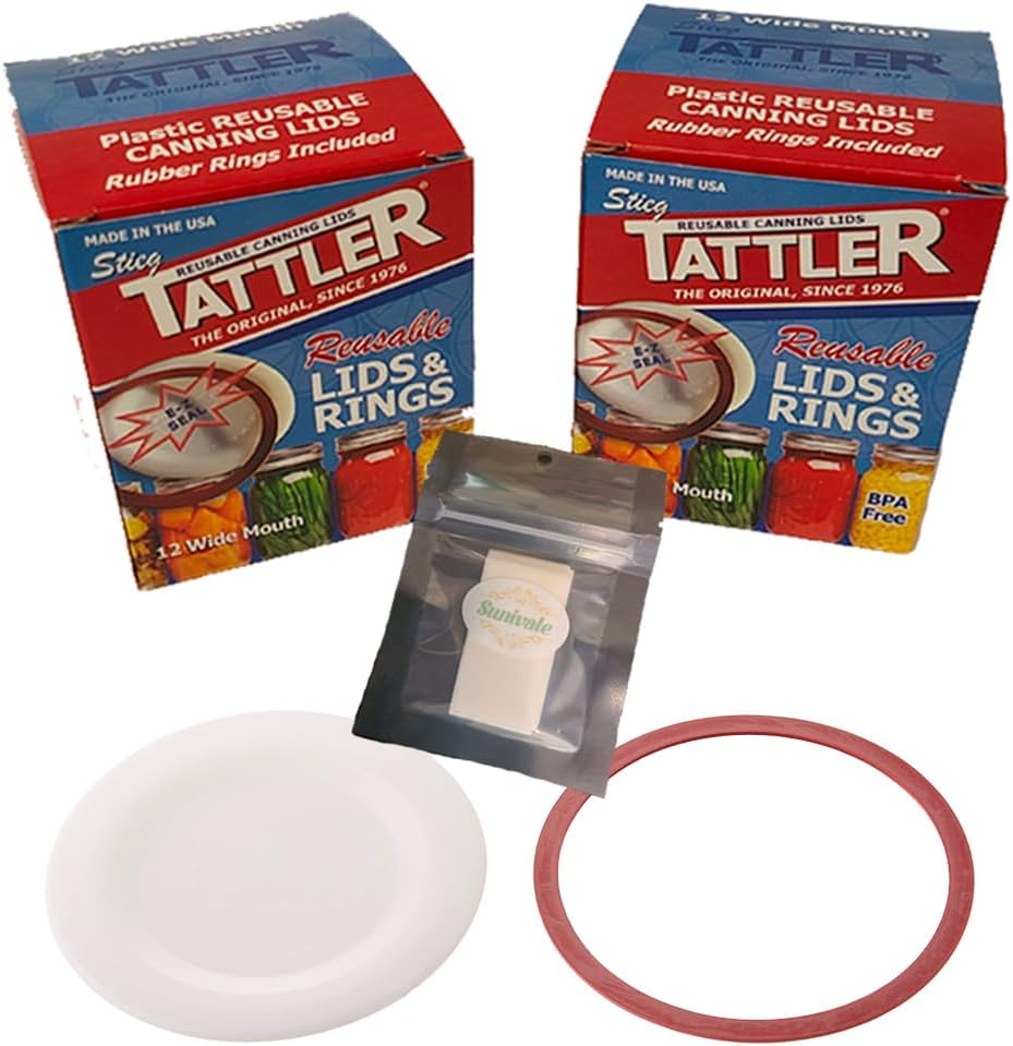 SUNIVALE Reusable Canning Lids Bundle 1