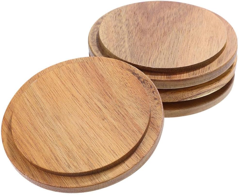 4-Piece Bamboo Mug Lids