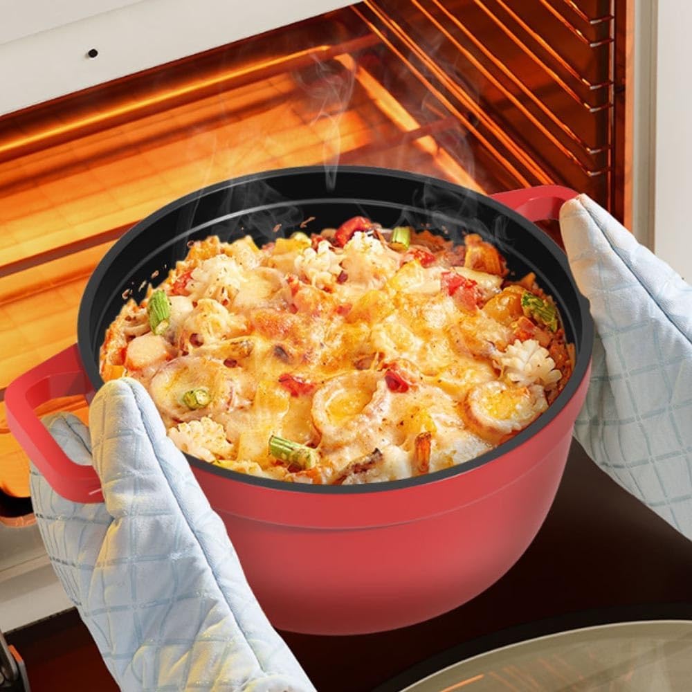VKEID 94In Red Cast Iron Stockpot