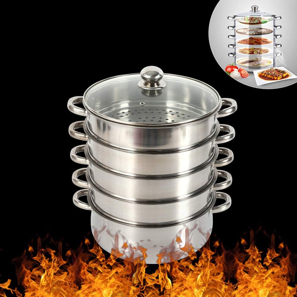Kangten 5-Tier Multi-Purpose Stock Pot and Steamer Pot