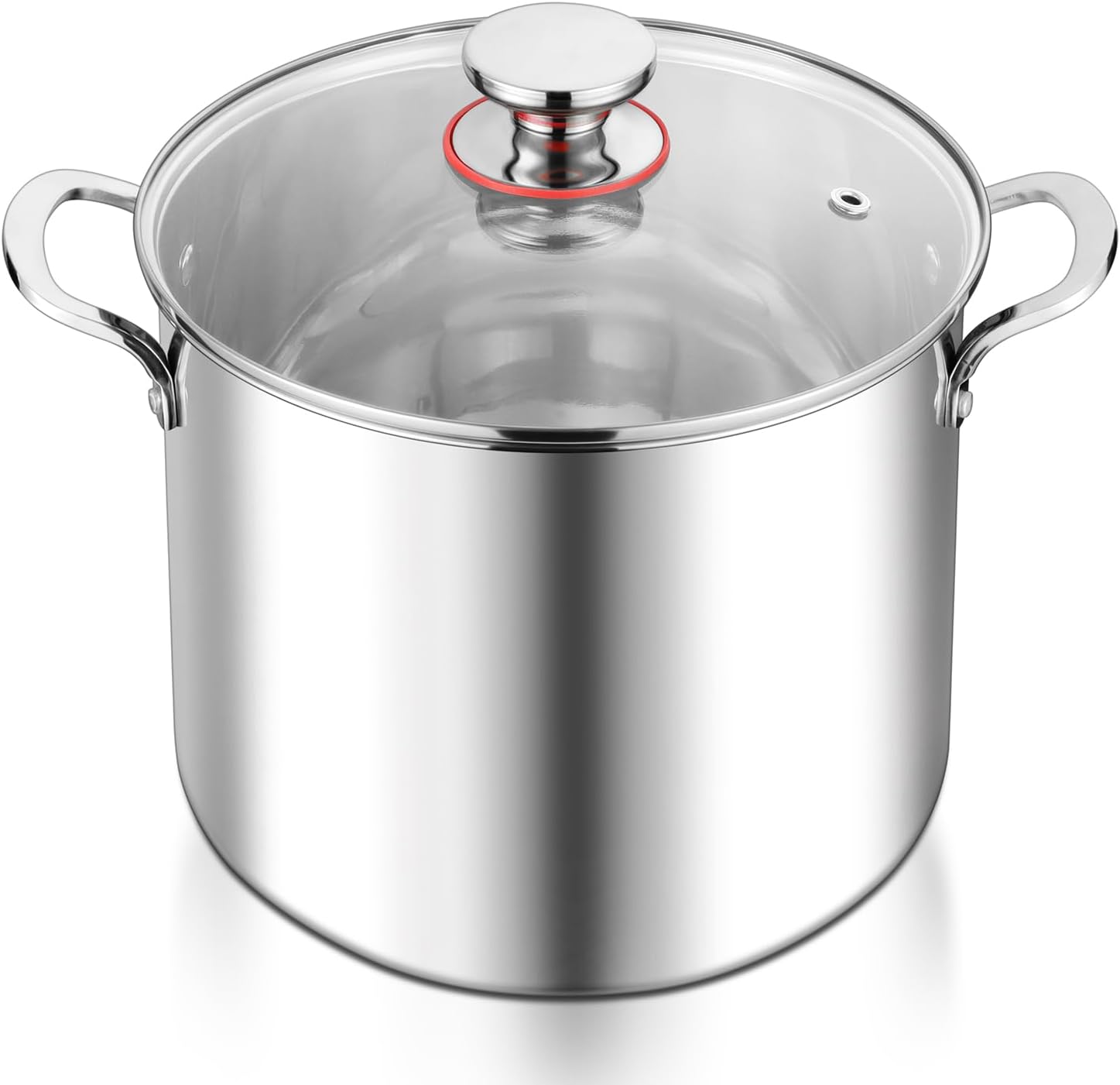 E-far 12-Quart Stock Pot with Lid 1810 Stainless Steel