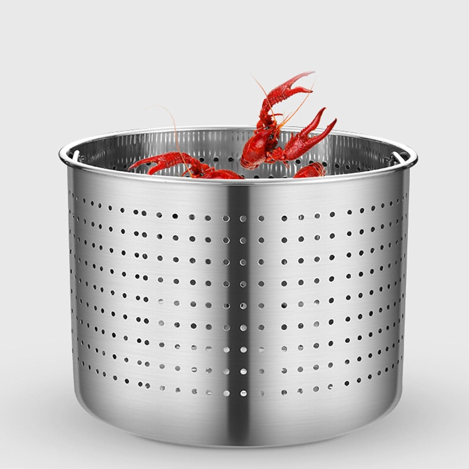 AIZYR 35cmx35cm Stainless Steel Stockpot for Boiling Seafood Turkeys