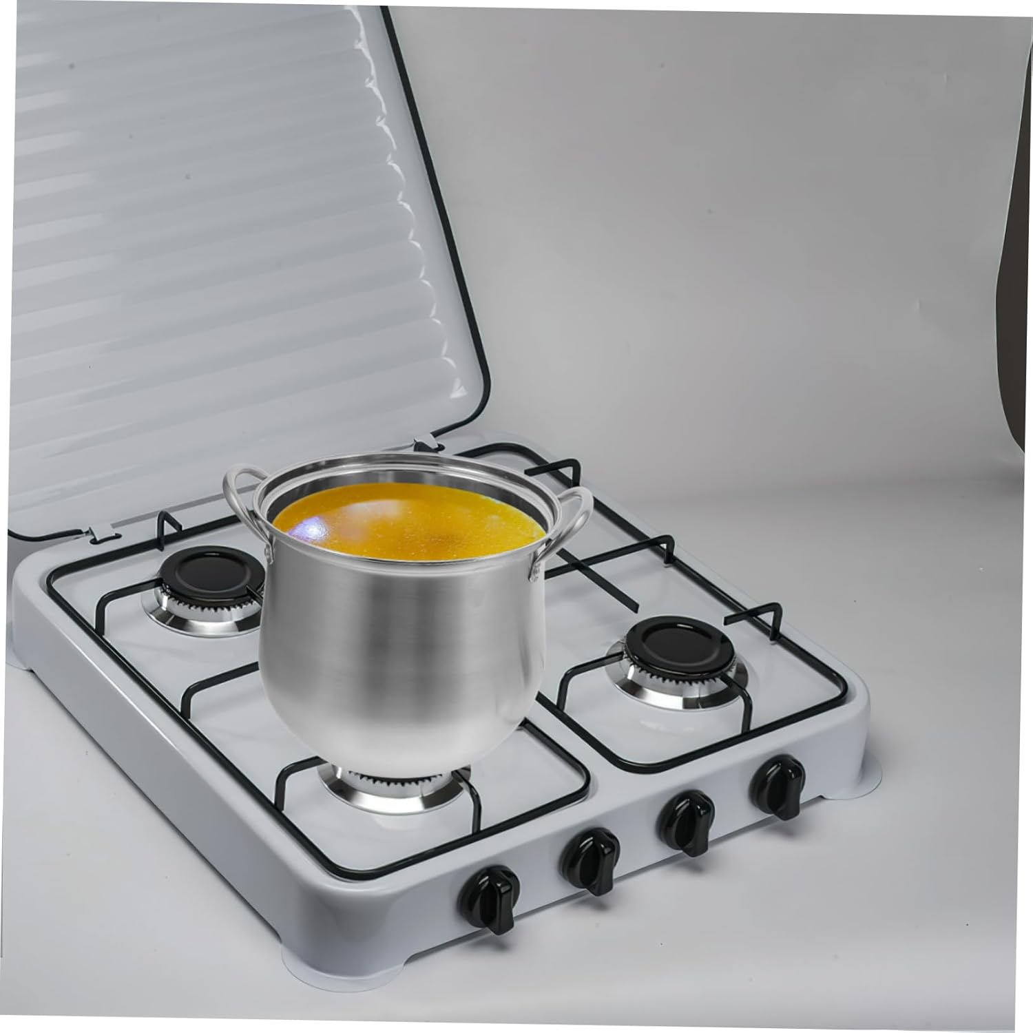 FUNOMOCYA Anti-Overflow Stainless Steel Pot with Lid Safe Durable Kitchen Tool