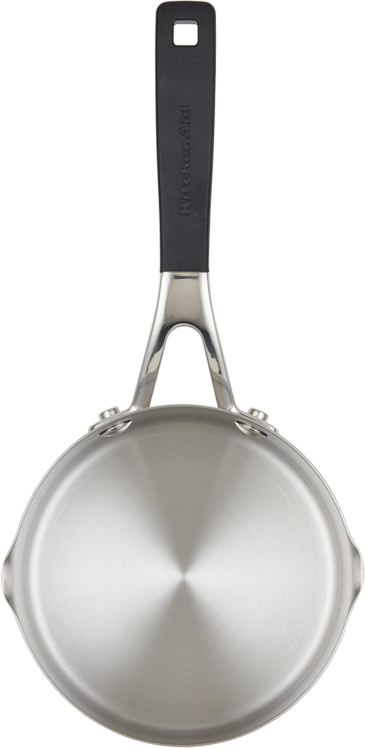 Quick Heat Easy Pour 1-Qt Stainless Saucepan