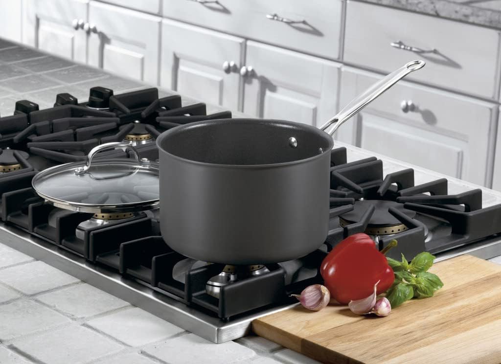 Pro_friend Cuisinart Chefs Classic 4-Quart Nonstick-Hard-Anodized Saucepan wCover