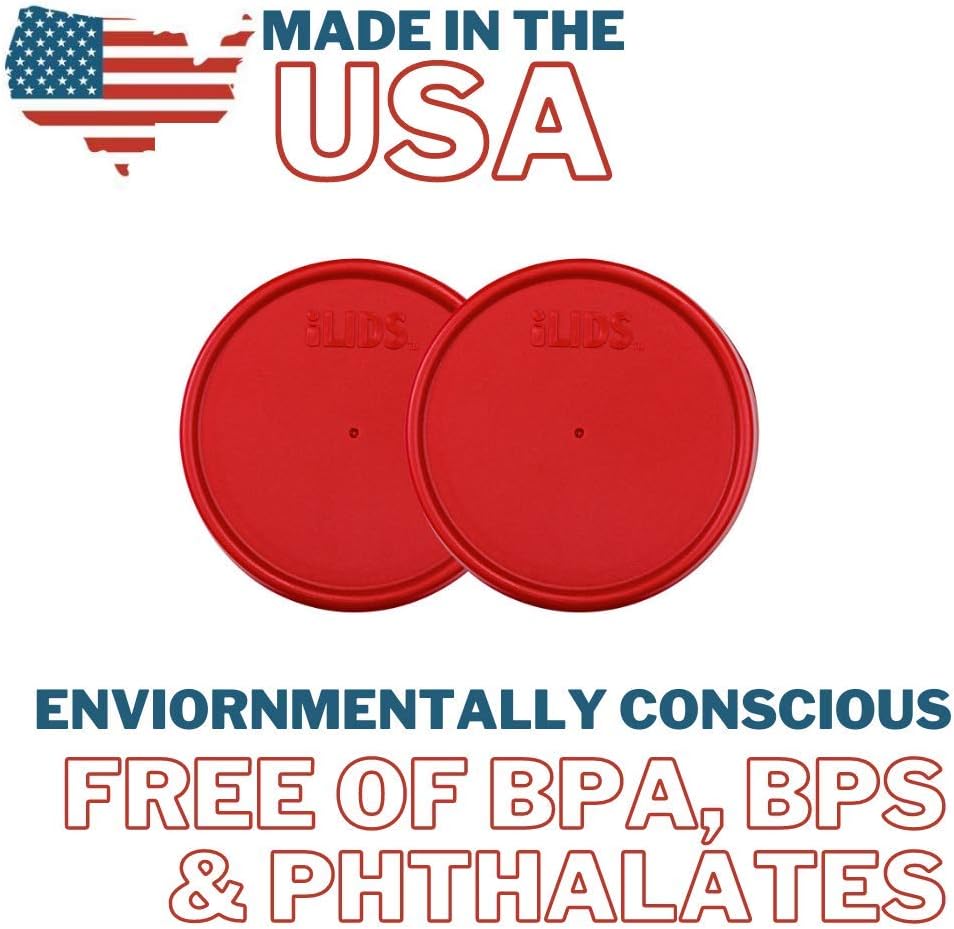 Mason Jar Storage Lid Wide Mouth Red