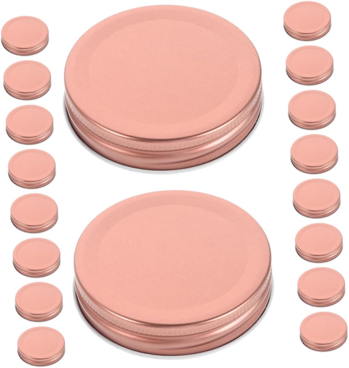 24-Piece Rose Canning Lid Set for Mason Jars