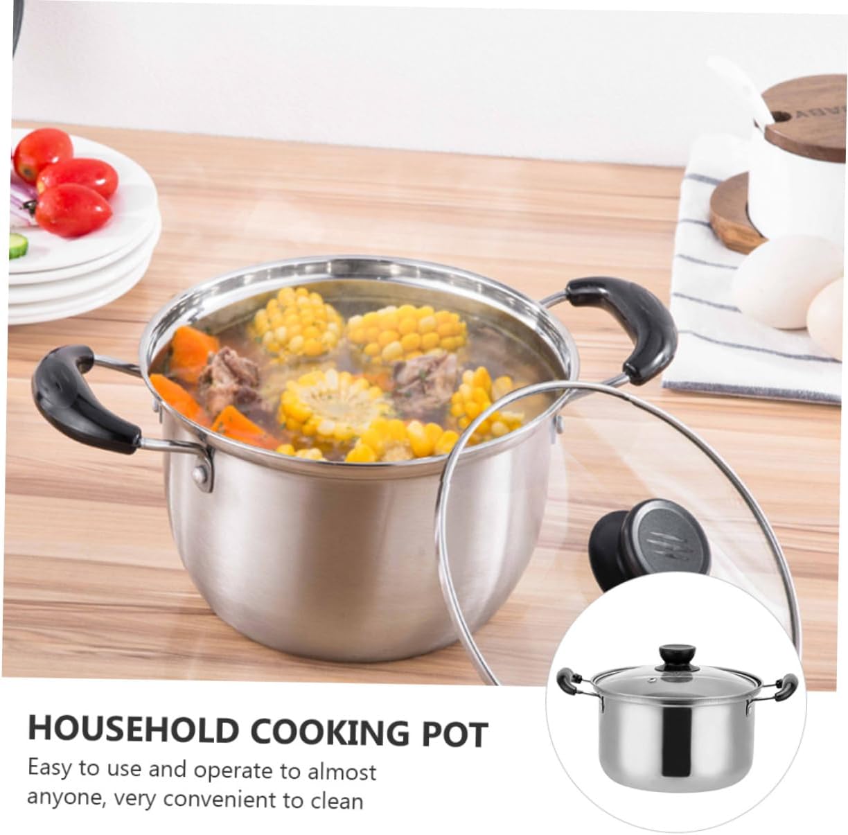 BESTOYARD Stainless Steel Stockpot 16C