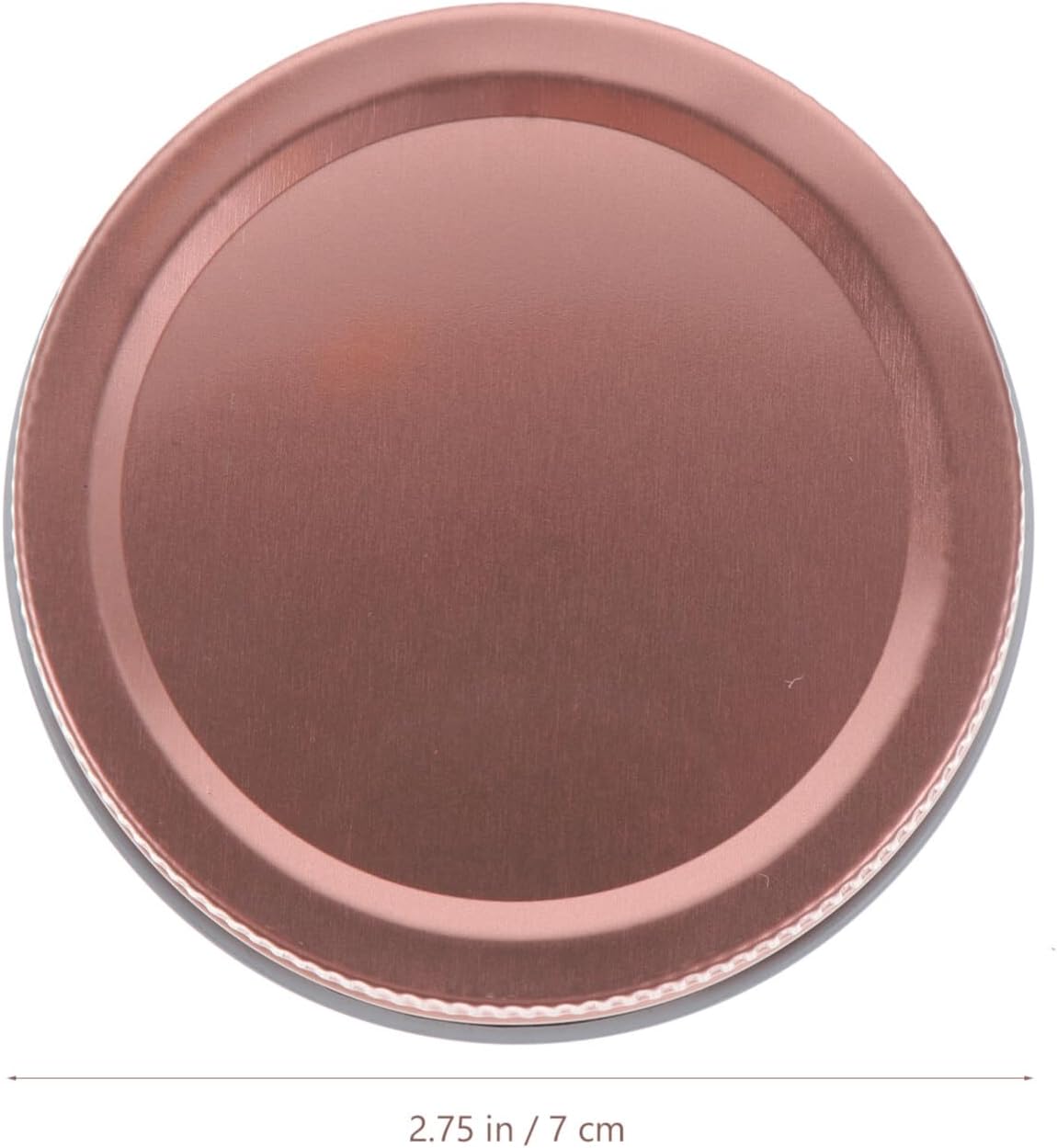 Perfect for storage with 12 rose gold canning lids