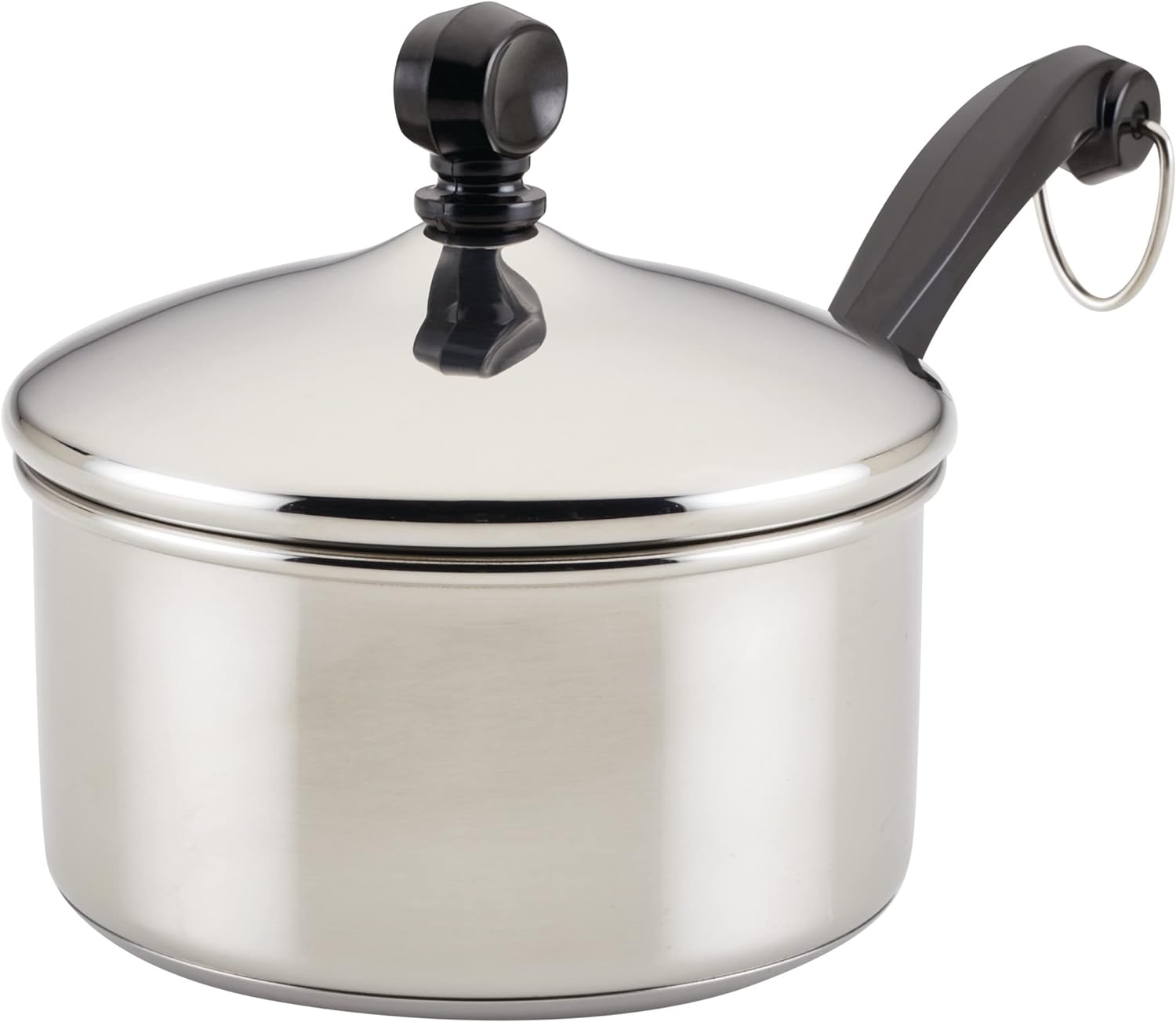 Sturdy Stainless Steel Saucepan with Lid
