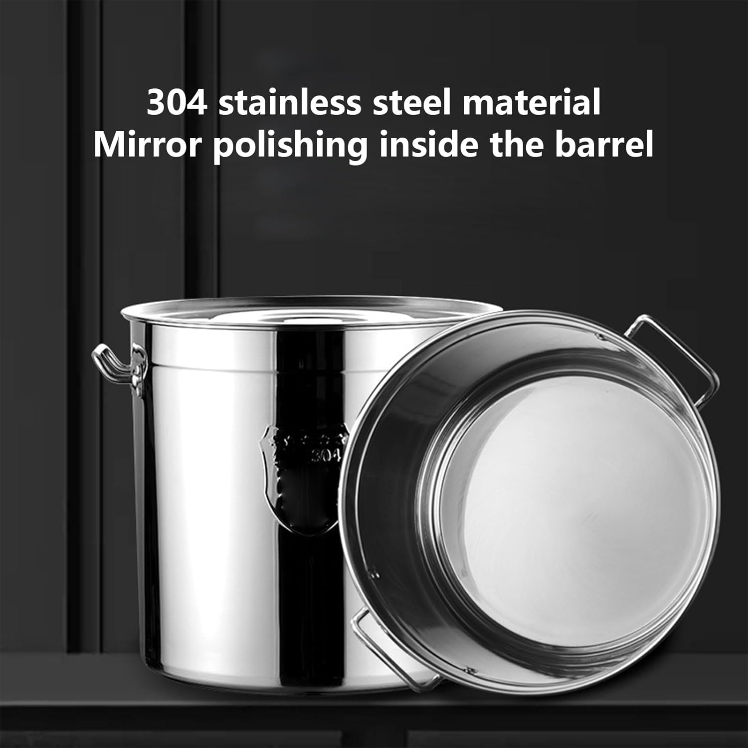 AIZYR 304 Stainless Steel Stock Pot 25x26cm 1