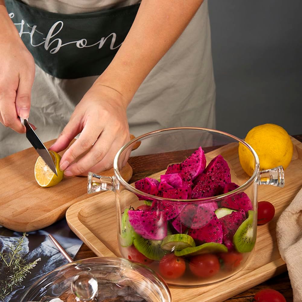Fast-Secure Fine Glass Cooking Pot 15L