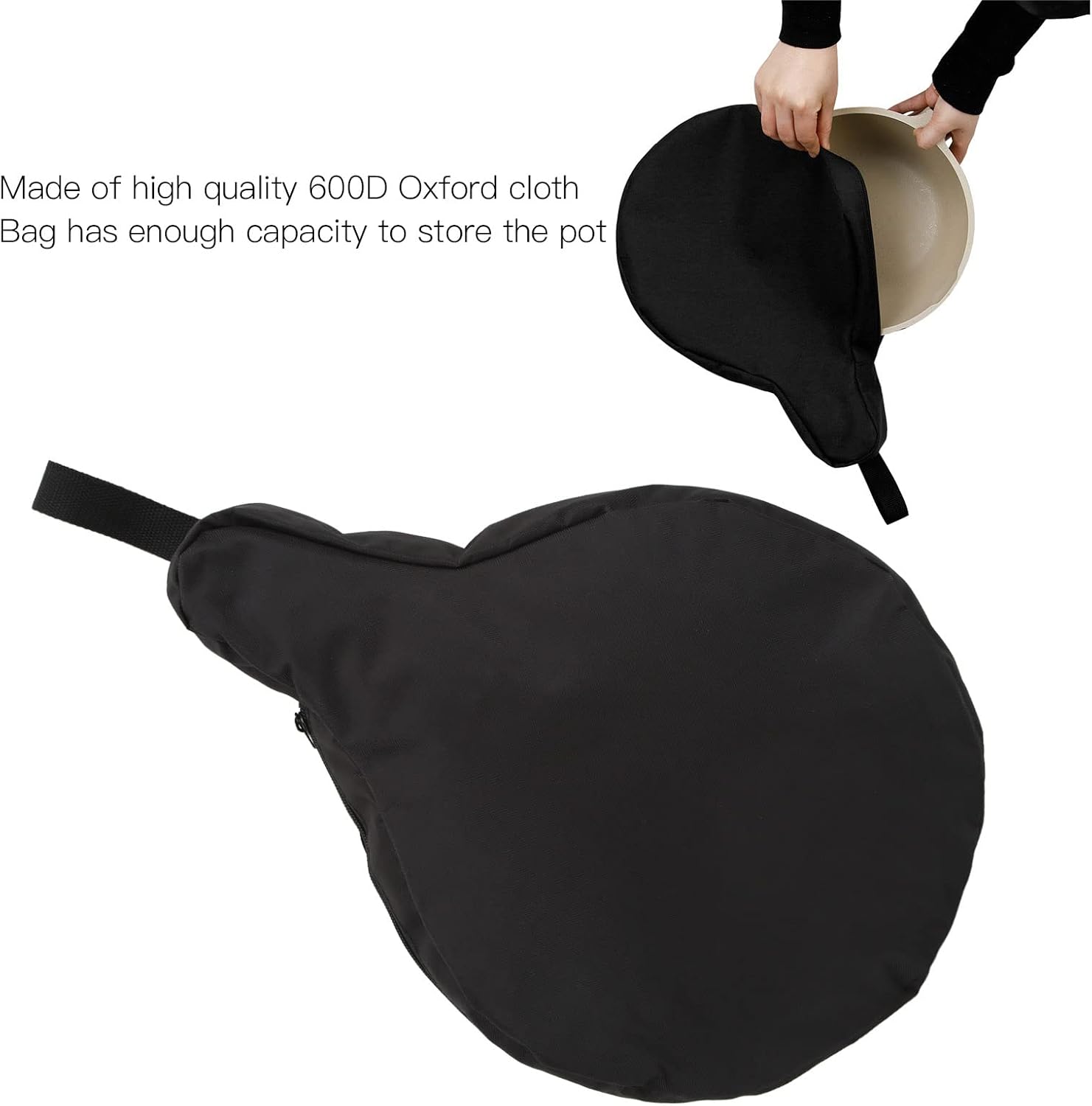 AlomejorSturdy Cast Iron Skillet Storage Bag for Outdoor Use