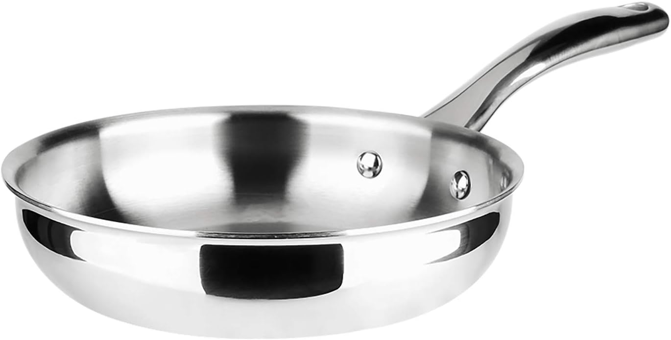 Duxtop 8 Tri-Ply Stainless Steel Stir Fry Pan