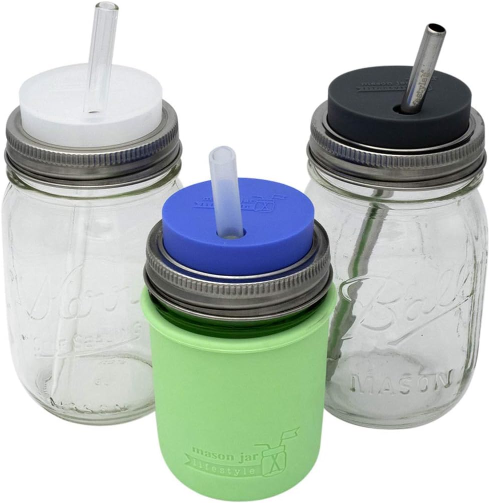 2-pack Ultra Violet Silicone Straw Tumbler Lids for Fermentation Serving
