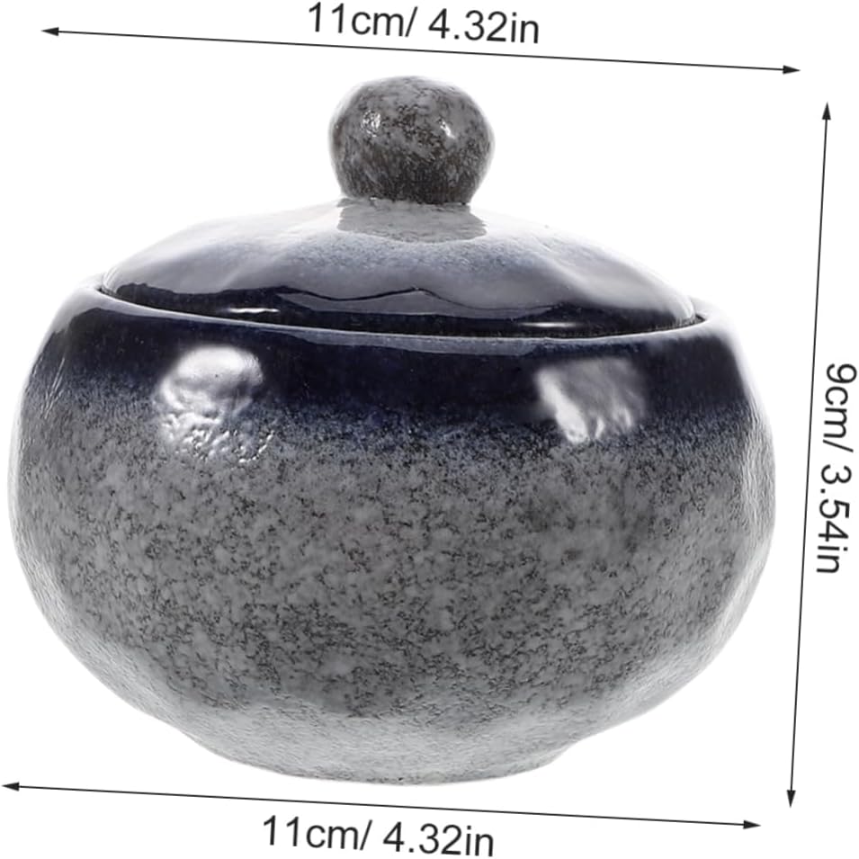Cabilock Japanese Ceramic Stew Pot with Lid Pattern