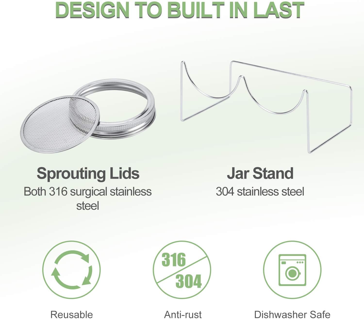 Bright Dependable Mason Jar Sprout Kit for a Lewder Wintry Sprout Journey