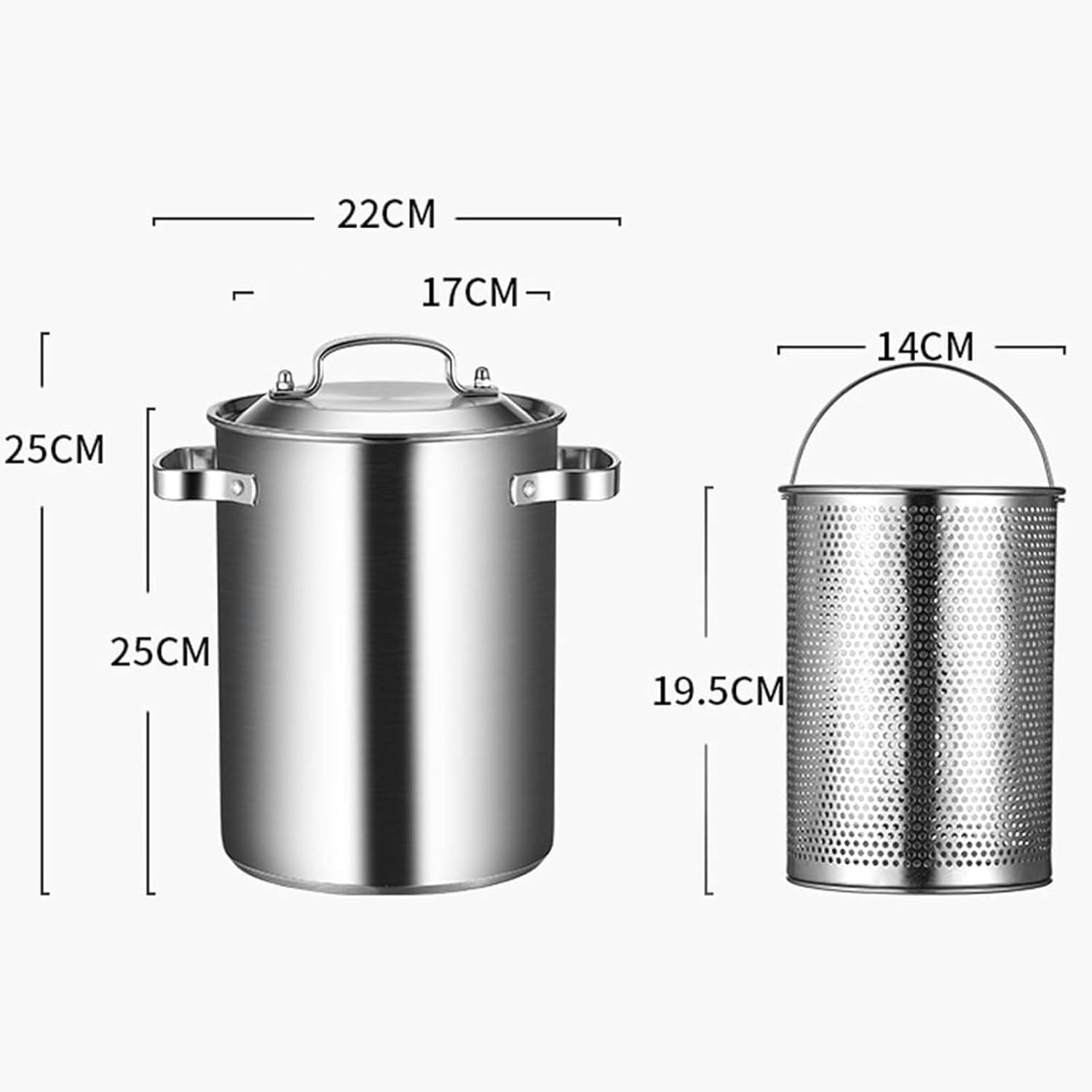 304 Stainless Steel Asparagus Pot