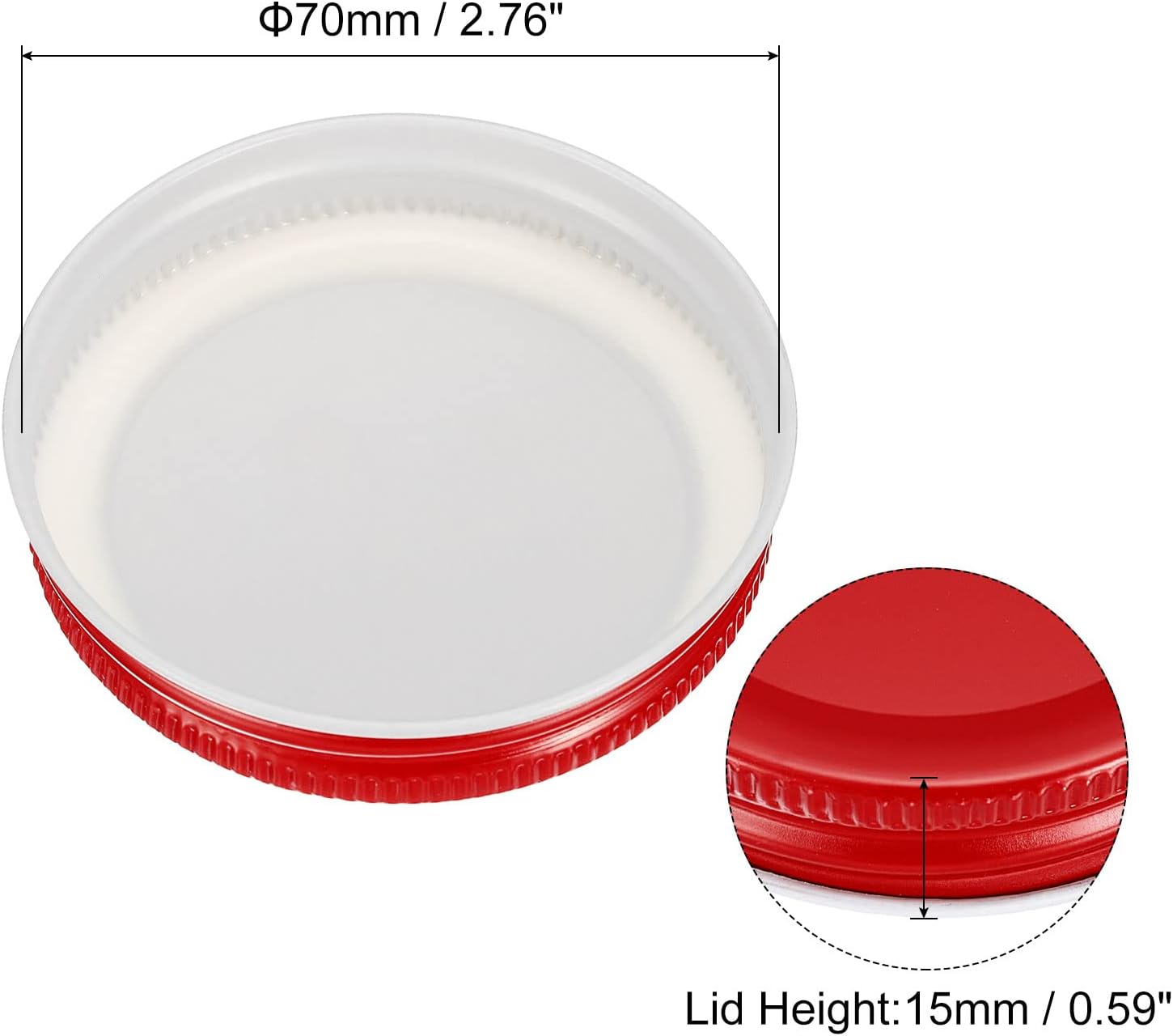 UXCell Mason Jar Lids Durable Leak-Proof for Canning Jars