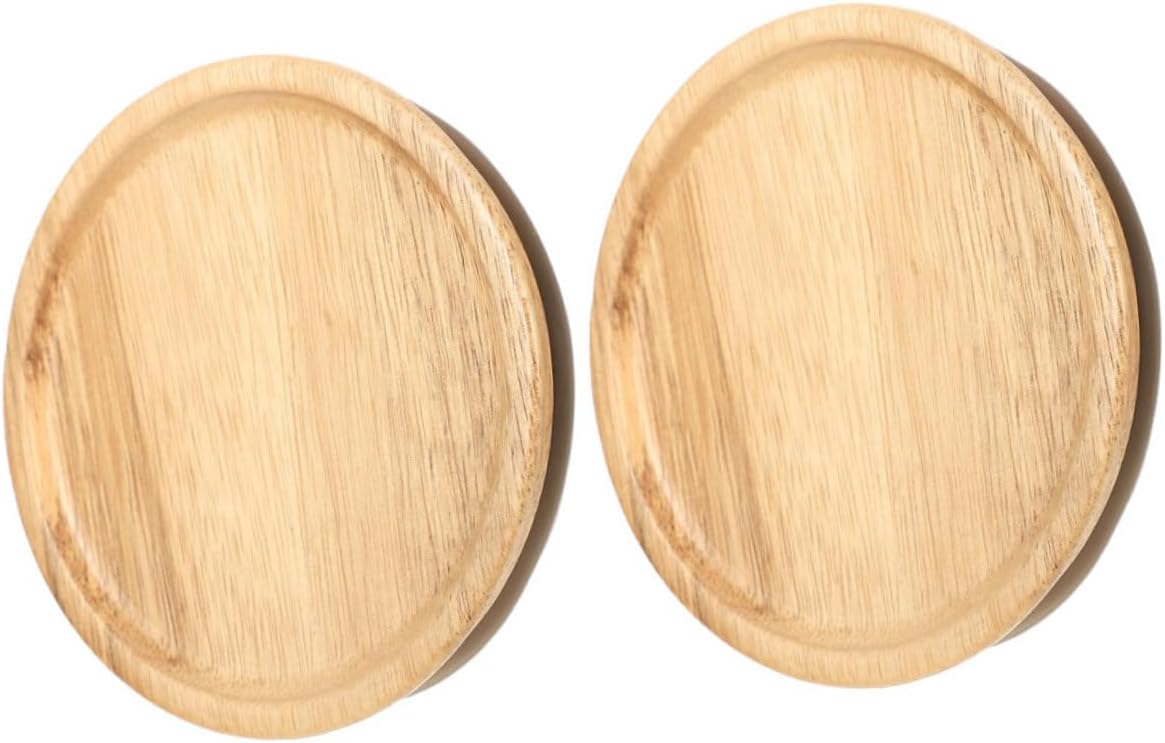 2-Piece Set Sealed Wooden lids Mason Jars Preserve Food