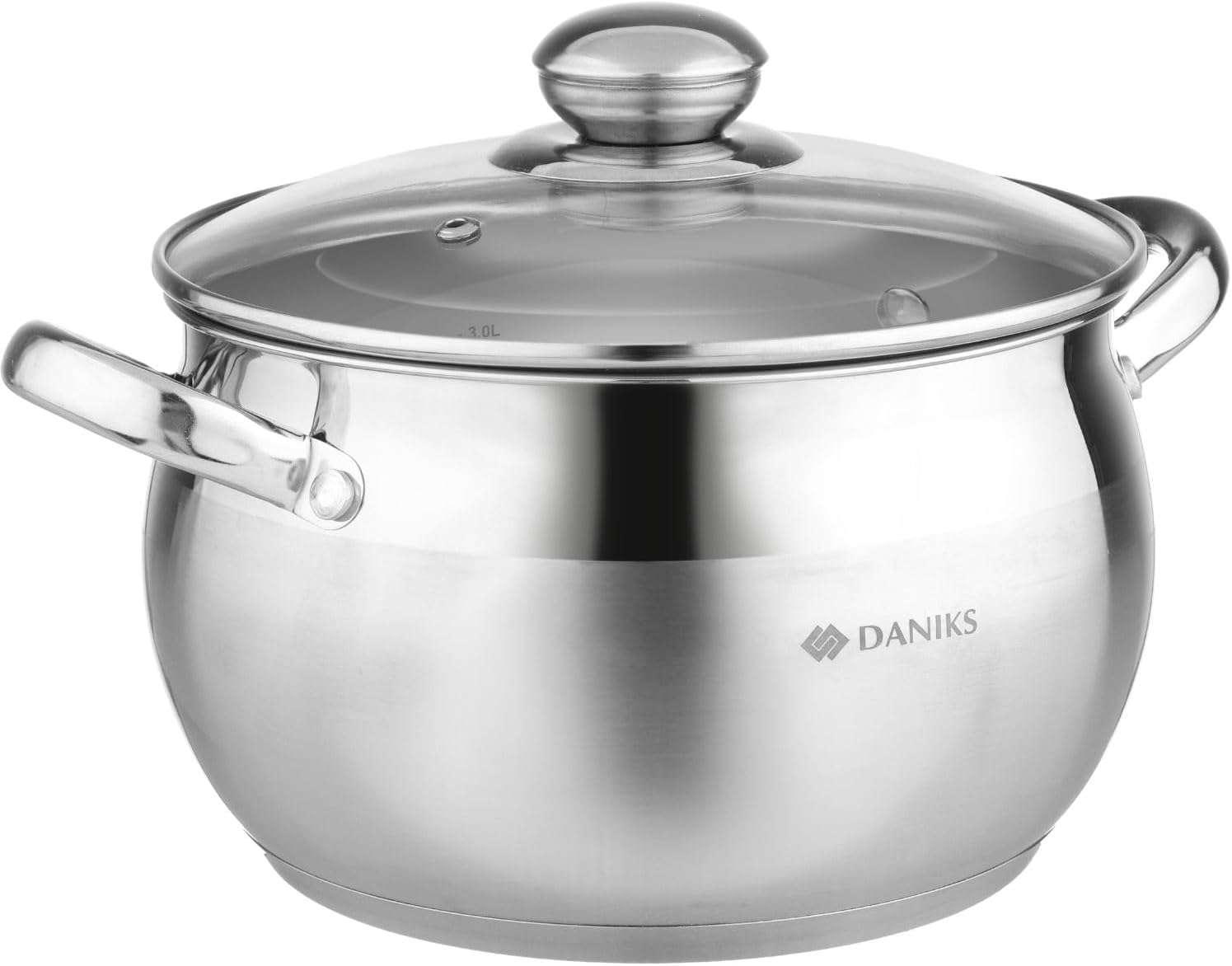 High-Quality 4 Quart Stainless Steel Stock Pot with Glass Lid