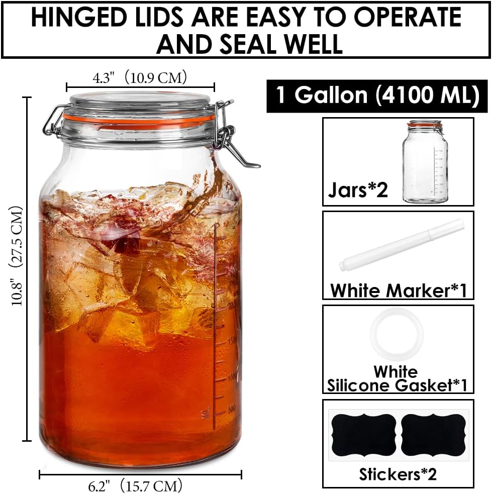 Super Wide-Mouth Leak-Proof Glass Jars for Canning