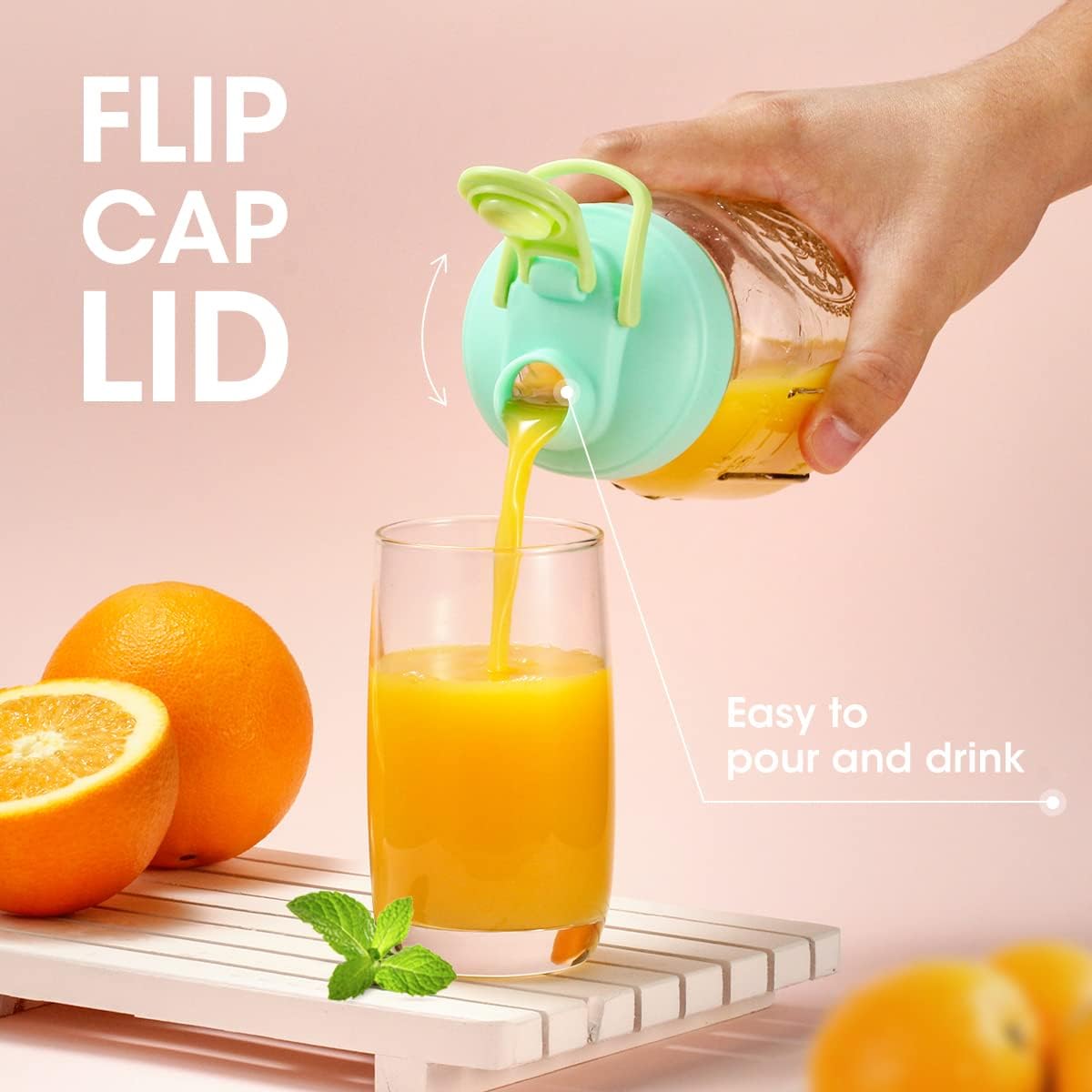 AIEVE Compact Mason Jar Lid Set for Reusable Storage